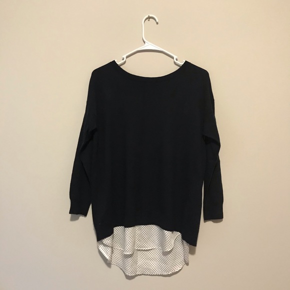 Ann Taylor Sweaters - Ann Taylor oversize sweater blouse polka dot print